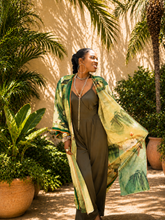 Load image into Gallery viewer, Kalani Kimono Duster - Multi Green