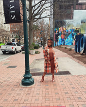 Load image into Gallery viewer, ‘Slay In The City’ Luxe Shacket - (Multi-Color Plaid Burnt Orange, Brown &amp; Tan)