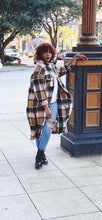 Load image into Gallery viewer, ‘Slay In The City’ Luxe Shacket - (Multi-Color Plaid Tan, Brown, Cream &amp; Black)